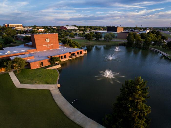 A&M-Commerce campus overhead view